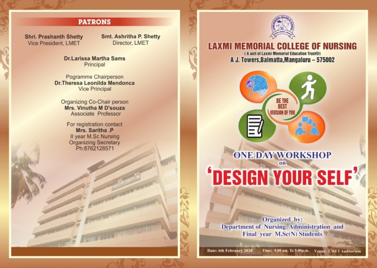 Work Shop- “Design Yourself”