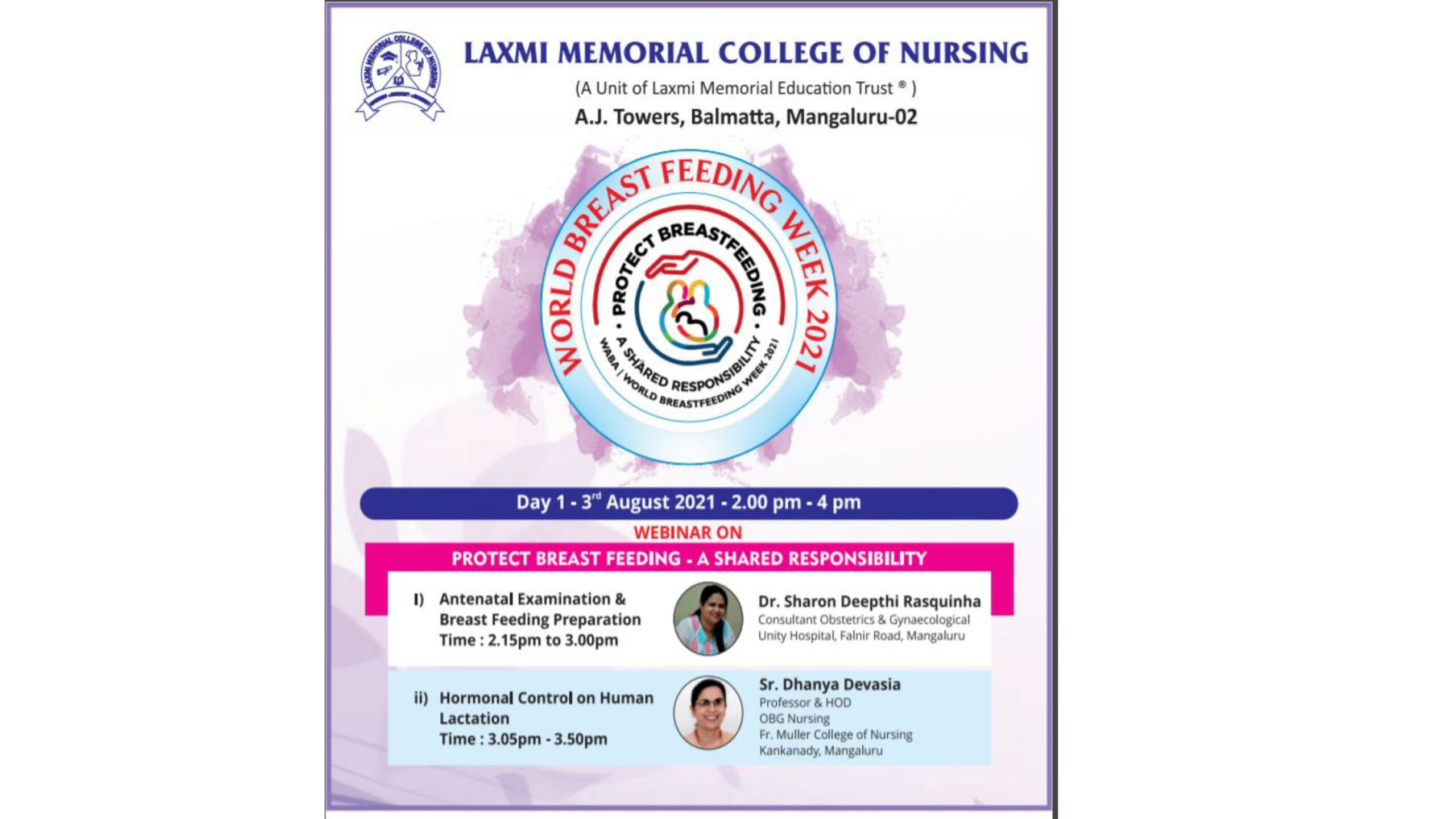 Webinar on Protect Breast Feeding – A Shared Responsibility