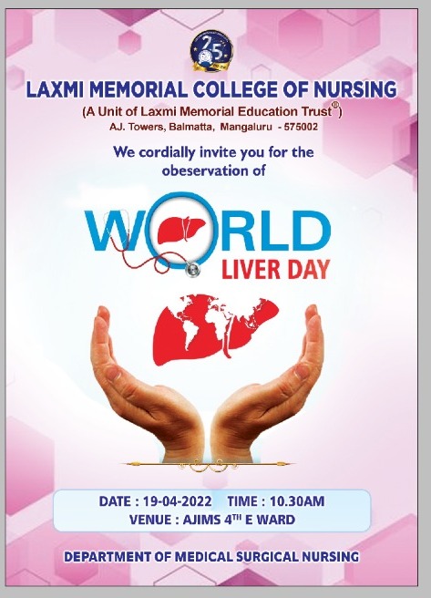 Laxmi Memorial College Of Nursing Celebrates, World Liver Day.