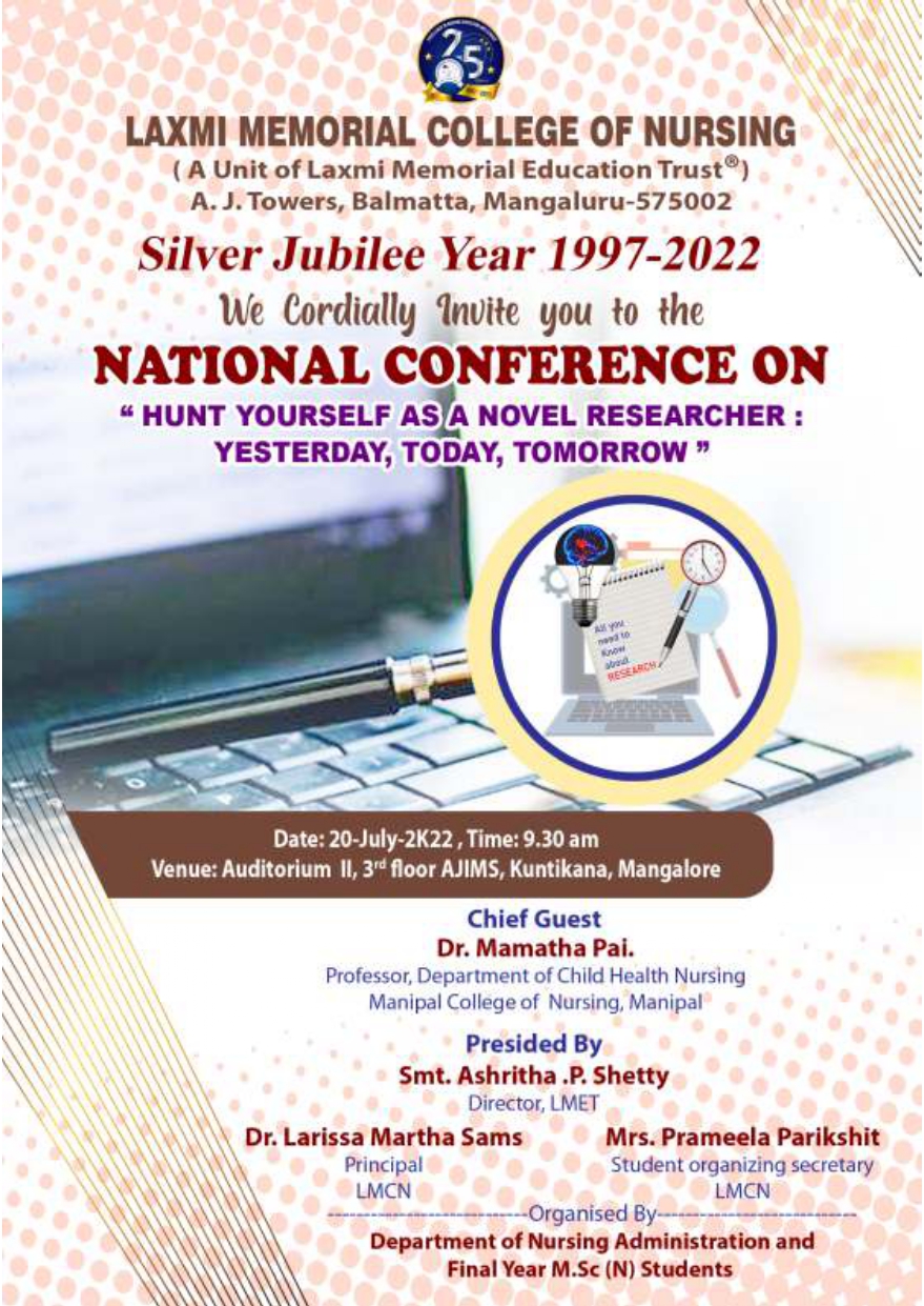 National Conference on “Hunt Yourself as a Novel Researcher: YESTERDAY, TODAY, TOMORROW”